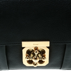 مملوكة مسبقًا Chloe Black Leather Small Elsie Shoulder Bag