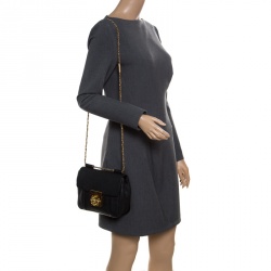 مملوكة مسبقًا Chloe Black Leather Small Elsie Shoulder Bag