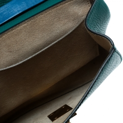 Pre Owned حقيبة كتف كلوي درو صغيرة جلد بنية/ بيج