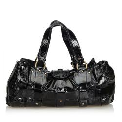 Pre Owned Chloe Black Patent Leather Kerala Equipped Everyday Bag
