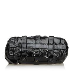 Pre Owned Chloe Black Patent Leather Kerala Equipped Everyday Bag