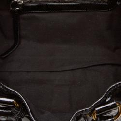 Pre Owned Chloe Black Patent Leather Kerala Equipped Everyday Bag