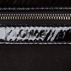 Pre Owned Chloe Black Patent Leather Kerala Equipped Everyday Bag