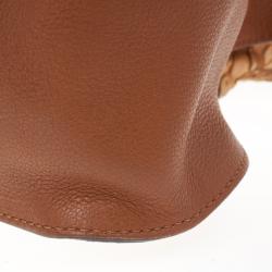 Pre Owned Chloe Camel Large Marcie Python Bag