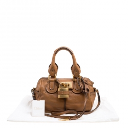 Pre Owned Chloe Brown Leather Paddington Shoulder Bag