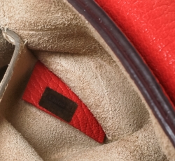 Pre Owned Chloe Red Leather Small Drew Shoulder Bag