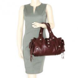 Pre Owned Chloe Brown Buffalo Leather Silverado Bag