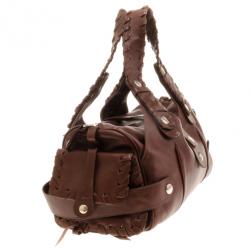 Pre Owned Chloe Brown Buffalo Leather Silverado Bag
