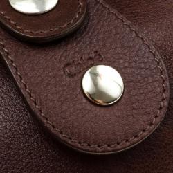 Pre Owned Chloe Brown Buffalo Leather Silverado Bag