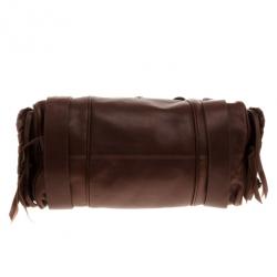 Pre Owned Chloe Brown Buffalo Leather Silverado Bag