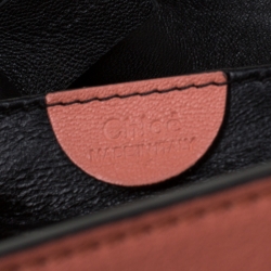 مملوكة مسبقًا Chloe Peach Leather Large Elsie Shoulder Bag