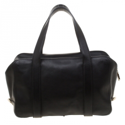 Pre Owned Chloe Black Leather Madeleine Bowler Bag