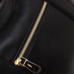 Pre Owned Chloe Black Leather Madeleine Bowler Bag