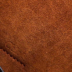 Pre Owned حقيبة كتف كلوي فاي صغيرة سويدي وجلد بنية