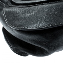 Pre Owned Chloe Black Leather Small Marcie Satchel 
