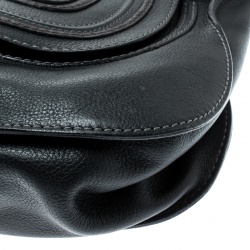 Pre Owned Chloe Black Leather Small Marcie Satchel 