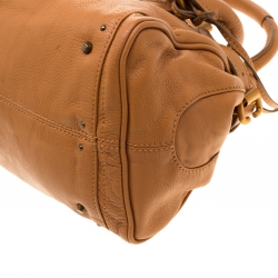 Pre Owned Chloe Brown Leather Medium Paddington Satchel