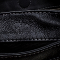 Pre Owned Chloe Black Leather Paddington Tote