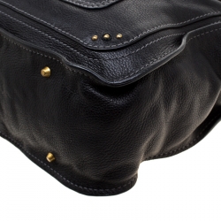 Pre Owned Chloe Black Leather Paddington Tote