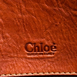 مملوكة مسبقًا حقيبة يد كلوي شوبر اديث جلد بنية