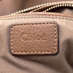 Pre Owned Chloe Brown Leather Large Marcie Satchel