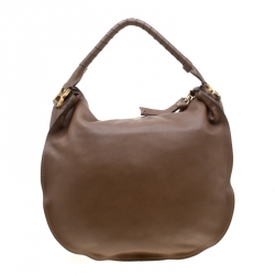 Pre Owned Chloe Brown Leather Large Marcie Satchel