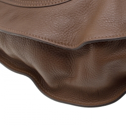 Pre Owned Chloe Brown Leather Large Marcie Satchel