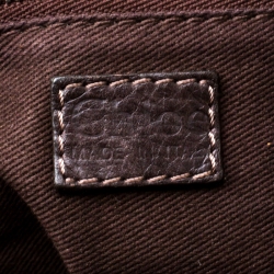 Pre Owned Chloe Dark Brown Leather Mini Paddington Satchel