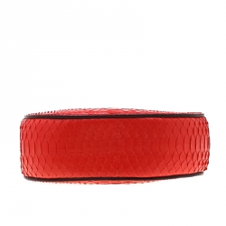 مملوكة مسبقًا حقيبة كتف كلوي درو صغيرة جلد بنية محمرة