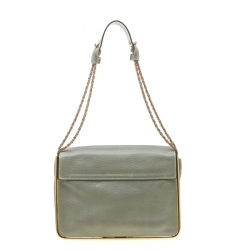 Pre Owned حقيبة كتف كلوي سالي جلد رمادية متوسطة