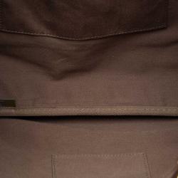 Pre Owned Chloe Brown Metallic Leather Eden Tote Bag