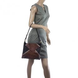 Pre Owned Chloe Python and Leather Envelope Clutch