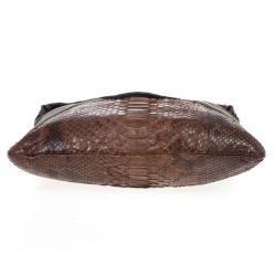 Pre Owned Chloe Python and Leather Envelope Clutch