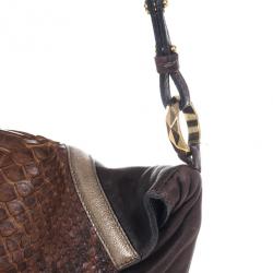 Pre Owned Chloe Python and Leather Envelope Clutch