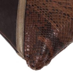 Pre Owned Chloe Python and Leather Envelope Clutch