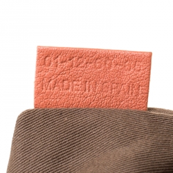 Pre Owned حقيبة كروس كلوي مارسي متوسطة جلد برتقالية محمرة