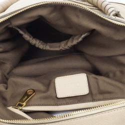 Pre Owned Chloe Nude Marcie Large Shoulder Bag