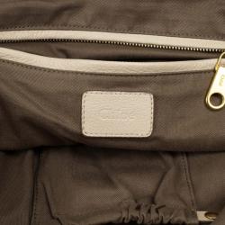 Pre Owned Chloe Nude Marcie Large Shoulder Bag