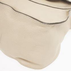 Pre Owned Chloe Nude Marcie Large Shoulder Bag