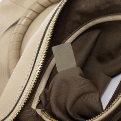 Pre Owned Chloe Nude Marcie Large Shoulder Bag