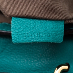 Pre Owned Chloe Persian Green Leather Elsie Satchel Bag