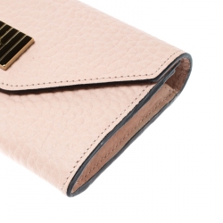 Pre Owned Chloe Blush Pink Leather Sally Wallet
