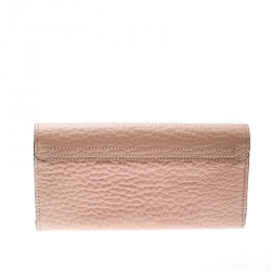 Pre Owned Chloe Blush Pink Leather Sally Wallet