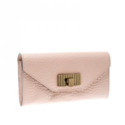 Pre Owned Chloe Blush Pink Leather Sally Wallet