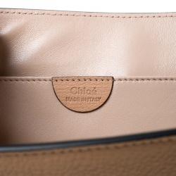 Pre Owned Chloe Beige Leather Elsie Clutch