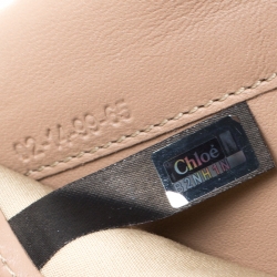 Pre Owned حقيبة كتف كلوي سلسلة تفاصيل فيونكة جلد ذهبية