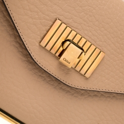 مملوكة مسبقًا Chloe Beige Leather Small Sally Shoulder Bag