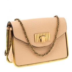مملوكة مسبقًا Chloe Beige Leather Small Sally Shoulder Bag