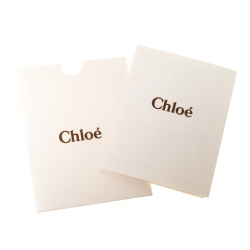 Pre Owned Chloe Gold/Beige Python and Leather Silverado Satchel