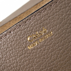 Pre Owned Chloe Grey Leather Mini Drew Shoulder Bag